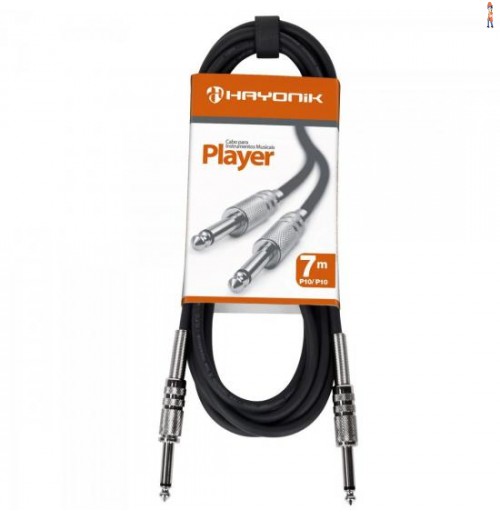 Cabo Para Instrumentos P10 X P10 7M Player Preto Hayonik