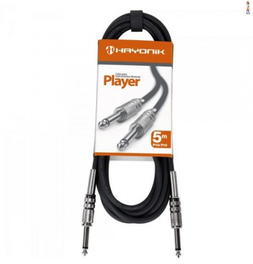 Cabo Para Instrumentos P10 X P10 5M Player Preto Hayonik