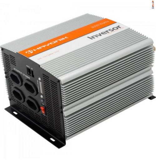 Inversor De Onda Modificada 12Vdc/127V Usb 3000W Hayonik
