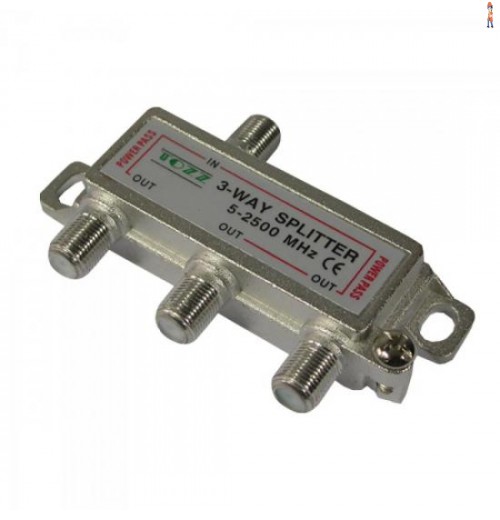 Divisor Satélite 1/3 5-2500 Mhz Genérico