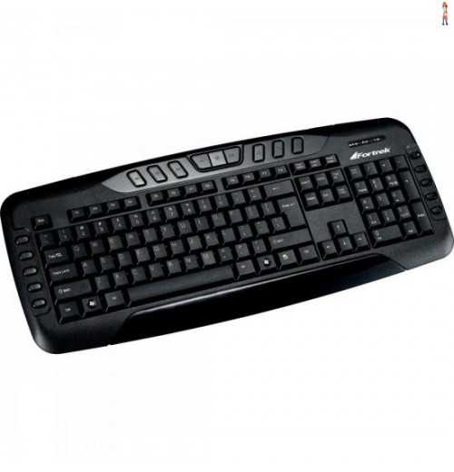 Teclado Multimídia Usb Abnt2 Mk-602Bk Preto Fortrek