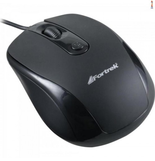 Mouse Usb 1600Dpi Om-103Bk Preto Fortrek