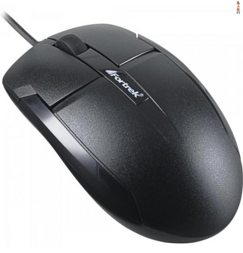 Mouse Usb 1000Dpi Om-101Bk Preto Fortrek