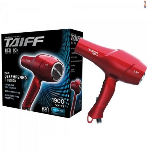 Secador De Cabelo 1900W 127V Red Íon Vermelho Taiff