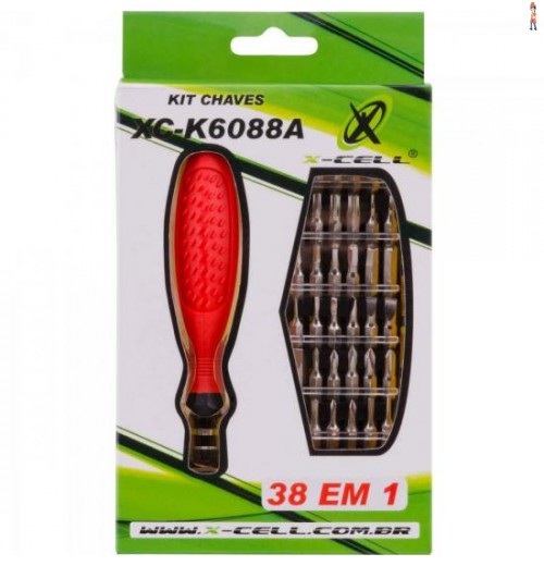 Kit Chaves 38 Peças Em 1 Xck6088A X-Cell