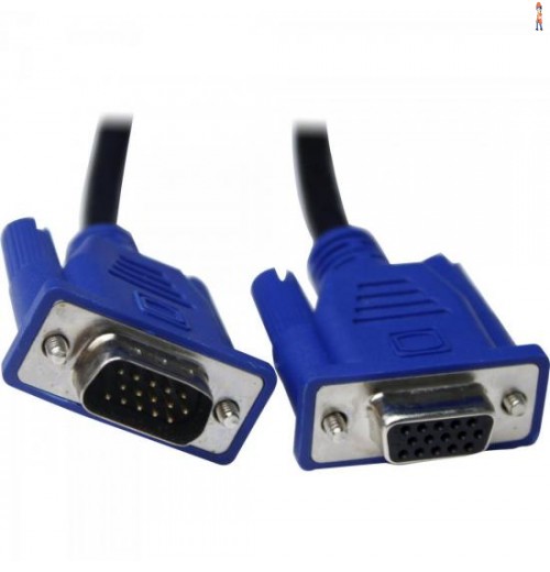 Cabo Vga Hdb15M X Hdb15F Extensor 1,80Mt Bege Genérico