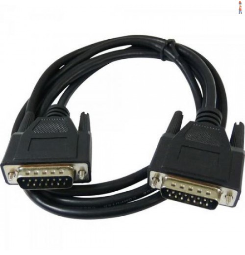 Cabo Db15 X Db15 Padrão Apple 1,8 Metros Preto Plus Cable