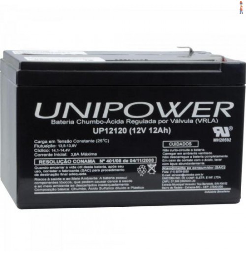 Bateria Selada Up12120 12V/12A Unipower