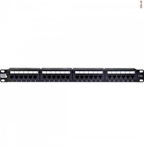 Patch Panel Cat5E T568A/B 24P Sohoplus