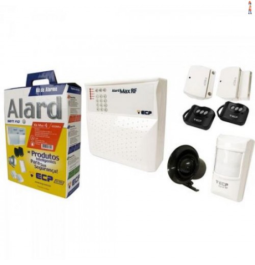 Kit Alarme Alard Max 4 C/ Discadora 4 Setores Ecp