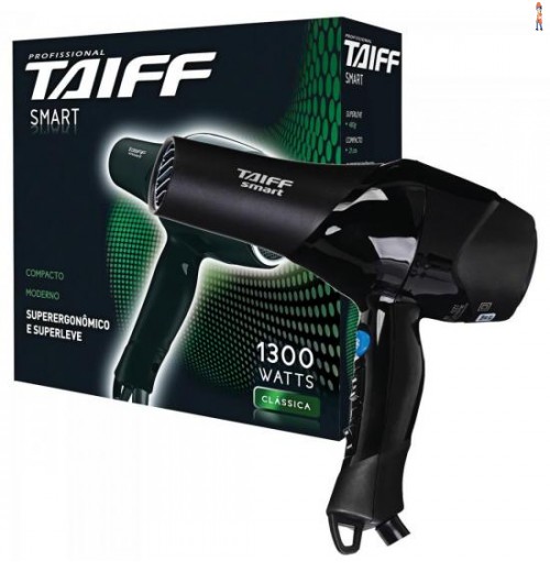 Secador De Cabelo 1300W 127V Smart Preto Taiff