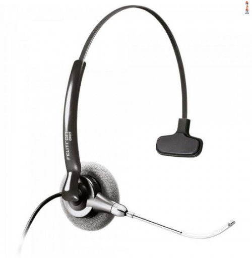 Fone Headset Com Gancho Auricular Stile Top Due Voice Guide Direct Preto Felitron