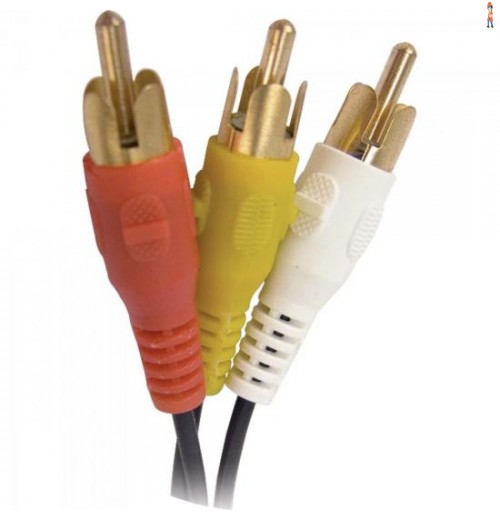 Coaxial 3Rca3 Gold 2M Genérico