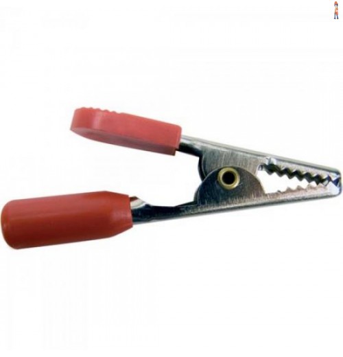 Garra De Jacaré Isolamento Total Médio Gj710 Vermelho Fusibras