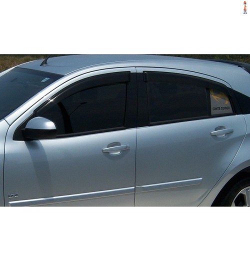 Calha de Chuva (Defletor) TGPoli p/ CHEVROLET AGILE 09/15 4 Portas - Cód: 23.018