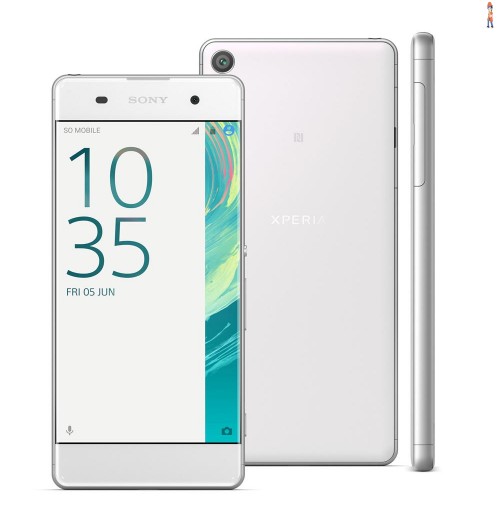 Smartphone Sony Xperia XA F3116 Branco com 16GB, Tela Curva de 5", Dual Chip, Câmera 13MP, 4G, Android 6.0, Processador Octa-Core e 2GB RAM