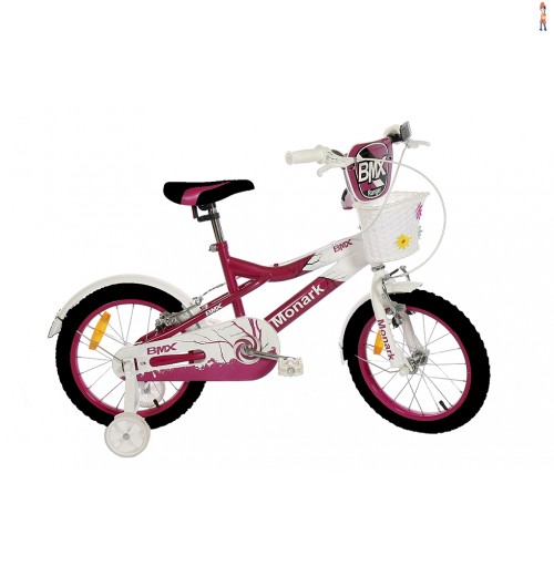Bicicleta Monark BMX R feminina aro 16 aço infantojuvenil