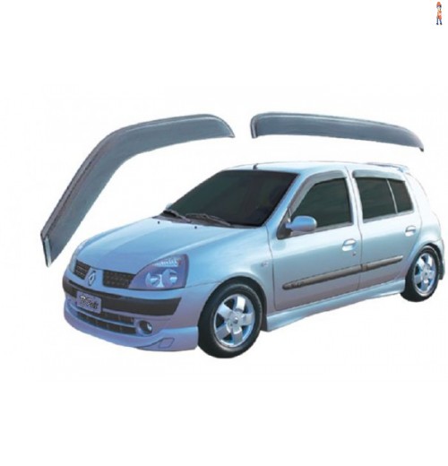 Calha de Chuva (Defletor) TGPoli p/ RENAULT CLIO HATCH/SEDAN 00/16 4 Portas - 29.001