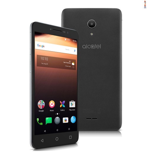 Smartphone Alcatel A3 XL Cinza com Tela 6” IPS HD, Memória 16GB, Câmeras com flash 8MP+ 5MP, Dual Chip, 4G, Android 7 e Processador Quad-Core
