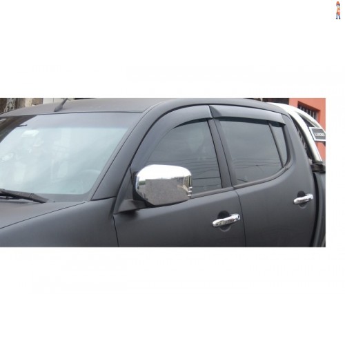 Calha de Chuva (Defletor) TGPoli p/ MITSUBISHI L200 TRITON 07/18 4P ATENÇÃO ! (NÃO SERVE NA L 200 TRITON SPORT 17/18) 4 Portas - Cód: 30.001