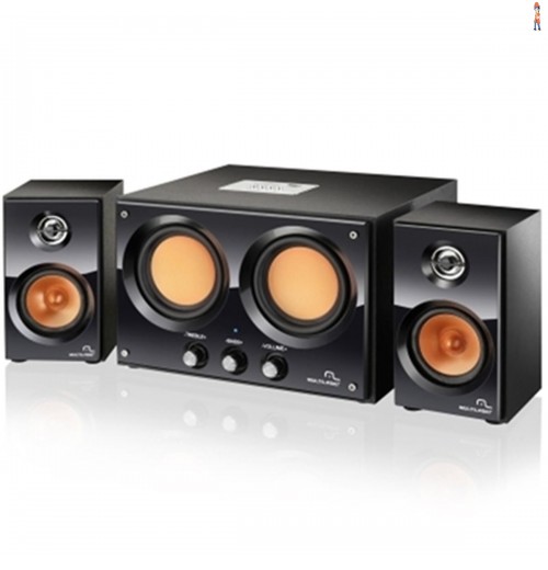 Caixa Som 2.2 30W Rms Double Bass Usb Sp118 Multilaser 