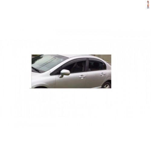 Calha de Chuva (Defletor) TGPoli p/ HONDA NEW CIVIC 07/11 4 Portas - Cód: 28.004