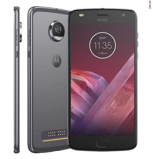 Smartphone Motorola Moto Z2 Play XT1710 Platinum com 64GB, Tela de 5.5'', Dual Chip, Câmera 12MP, Android 7.1, Processador Octa-Core e 4GB de RAM