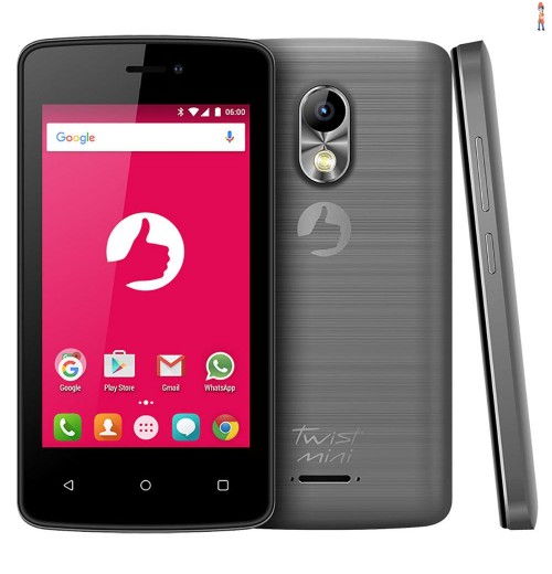 Smartphone Positivo Twist Mini S430 Cinza com Dual Chip, Tela 4”, Android 6.0, Câmera 8MP, 3G, Wi-Fi, Bluetooth e Processador Dual-Core de 1.3 Ghz