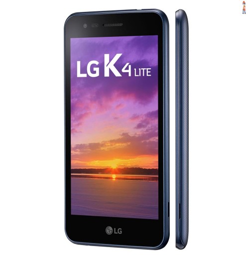 Smartphone LG K4 Lite X230 Índigo com 8GB, Dual Chip, Tela de 5.0", 4G, Android 6.0, Câmera 5MP e Processador Quad Core de 1.1GHz
