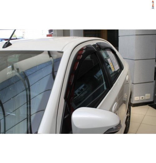 Calha de Chuva (Defletor) TGPoli p/ TOYOTA ETIOS HATCH E SEDAN 12/18 4 Portas - 27.005
