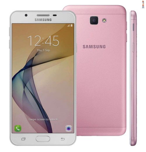 Smartphone Samsung Galaxy J5 Prime Rosa, 32GB, Tela 5", Leitor Digital, Câmera Frontal com Flash a LED, 4G, Dual Chip