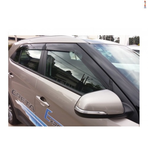 Calha de Chuva (Defletor) TGPoli p/ HYUNDAI CRETA 17/18 4 Portas - Cód: 25.007