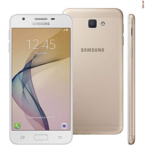 Smartphone Samsung Galaxy J5 Prime Dourado, 32GB, Tela 5", Leitor Digital, Câmera Frontal com Flash a LED, 4G, Dual Chip