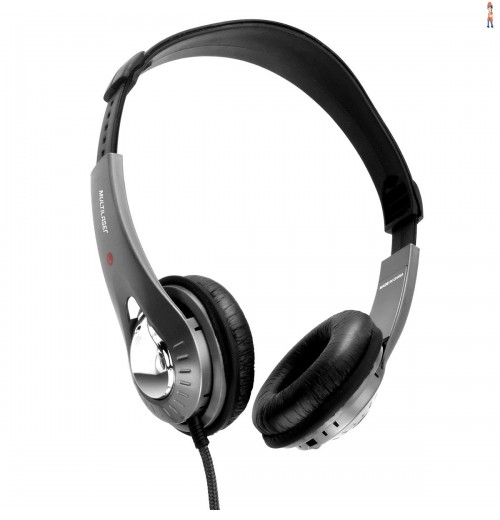 Fone de ouvido Headset 103dB P2 Preto PH027 Multilaser