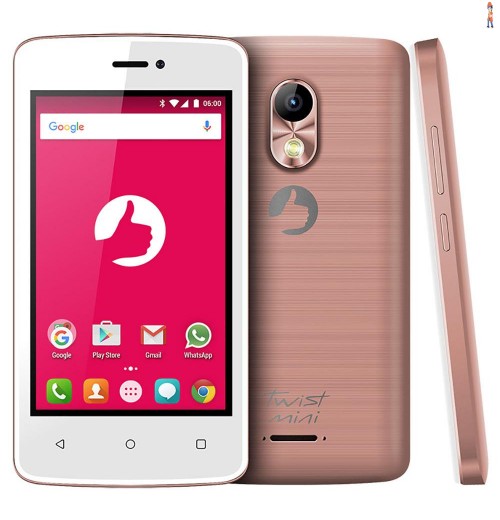 Smartphone Positivo Twist Mini S430 Rosa com Dual Chip, Tela 4”, Android 6.0, Câmera 8MP, 3G, Wi-Fi, Bluetooth e Processador Dual-Core de 1.3 Ghz