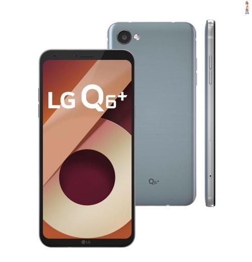 Smartphone LG Q6+ Platinum com 64GB, Tela 5.5”, Android 7.0, 4G, Câmera 13MP, Processador Octa-Core e 4GB de RAM