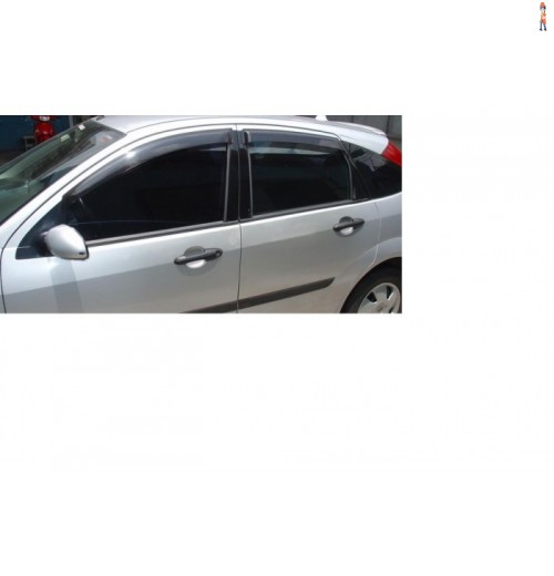 Calha de Chuva (Defletor) TGPoli p/ FORD FOCUS HATCH/SEDAN 02/09 (MODELO ANTIGO) 4 Portas - Cód: 21.009