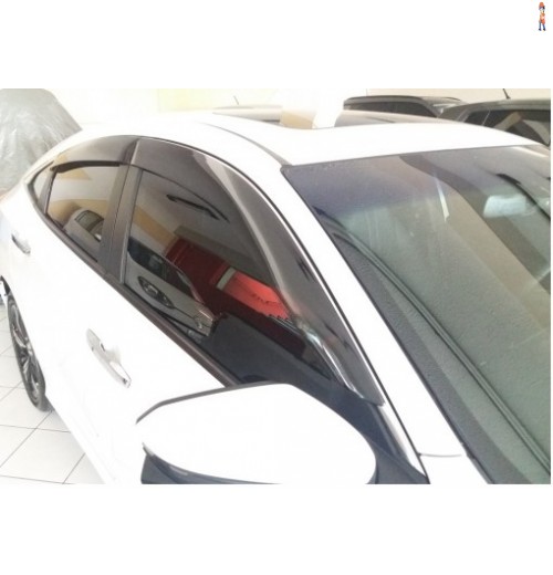 Calha de Chuva (Defletor) TGPoli p/ HONDA CIVIC G10 17/18 4 Portas  - Cód: 28.011