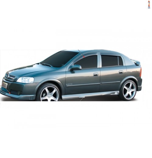 Calha de Chuva (Defletor) TGPoli p/ CHEVROLET ASTRA SEDAN 99/11 E HATCH 03/11 - 4 Portas - Cód: 23.007	