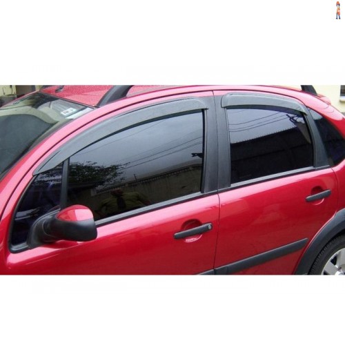 Calha de Chuva (Defletor) TGPoli p/ CITROEN C3 03/13 4 Portas - Cód: 26.001