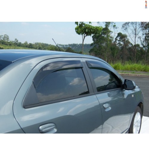 Calha de Chuva (Defletor) TGPoli p/ CHEVROLET COBALT 12/18 - 4 Portas - Cód: 23.020