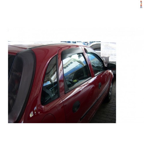 Calha de Chuva (Defletor) TGPoli p/ CHEVROLET CORSA HATCH/WAGON/SEDAN E CLASSIC 94/16 - 4 Portas - Cód: 23.004