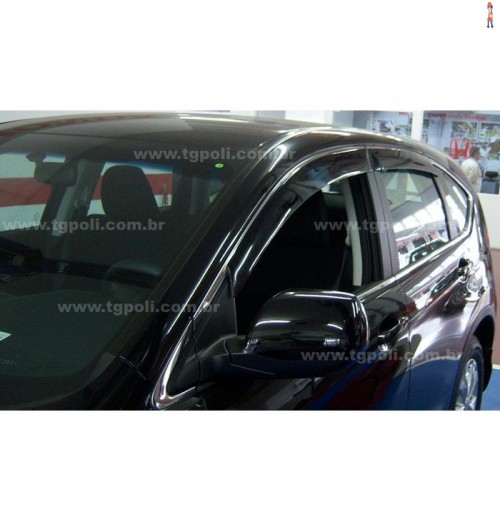 Calha de Chuva (Defletor) TGPoli p/ HONDA CRV 12/16 - 4 Portas - Cód: 28.007