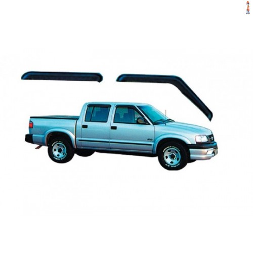 Calha de Chuva (Defletor) TGPoli p/ CHEVROLET S-10 96/11 CAB.DUPLA 4 Portas -  Cód: 23.008