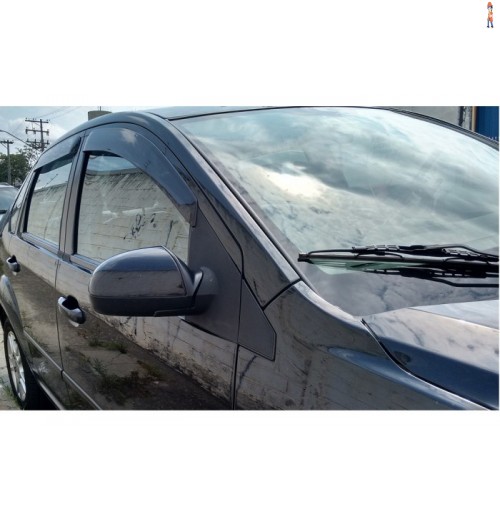 Calha de Chuva (Defletor) TGPoli p/ FORD FIESTA HATCH/SEDAN 02/11 e ROCAM 12/14 - 4 Portas - Cód: 21.005