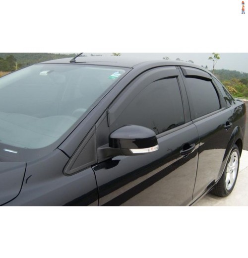 Calha de Chuva (Defletor) TGPoli p/ FORD FOCUS HATCH/SEDAN 09/13 - 4 Portas - Cód: 21.013