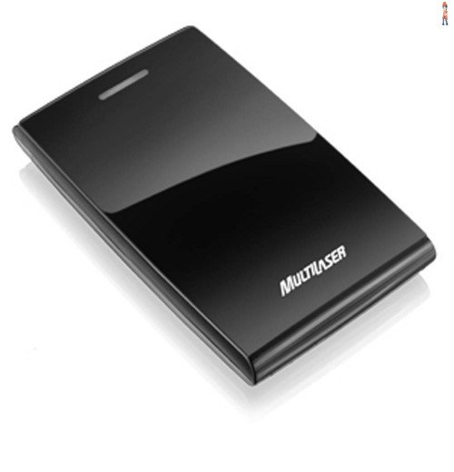Case Externo Multilaser para Hd 2.5" Sata Black Piano - GA077