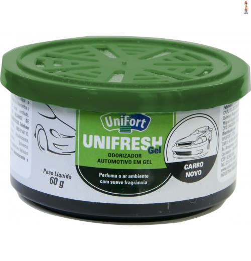 Aromatizante - GEL UNIFRESH - CARRO NOVO - 60G - cod: 9850.100.008