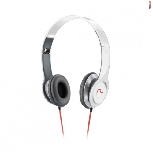 Fone de Ouvido Multilaser Headfone Branco P2 - PH067