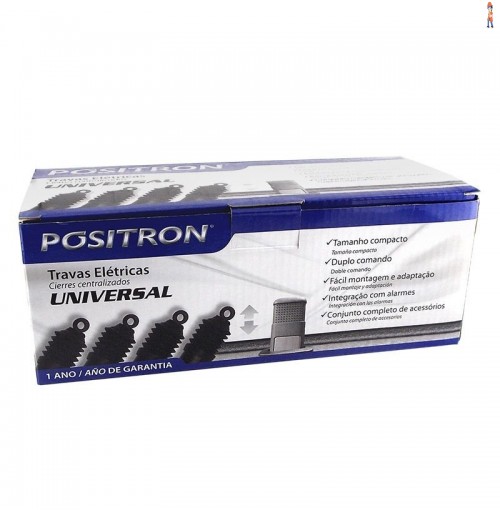 Kit Trava Elétrica - 2 ou 4 Portas - Universal - Positron - cod: TR410
